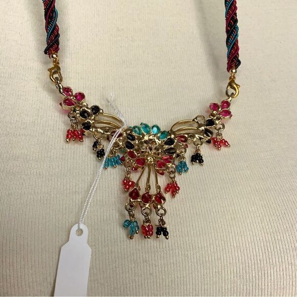 RHINESTONE adjustable cord, interchangeable necklace - Picture 7 of 11